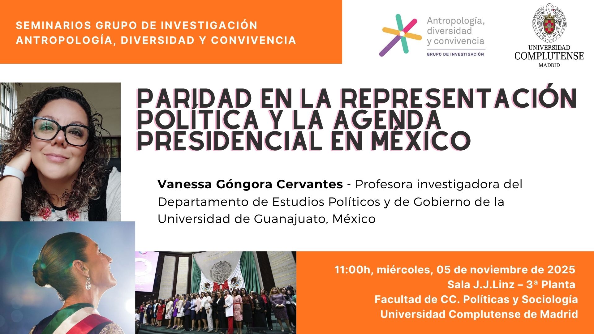 Vanessa Góngora Cervantes, "Paridad en la representación política y la agenda presidencial en México" - 1